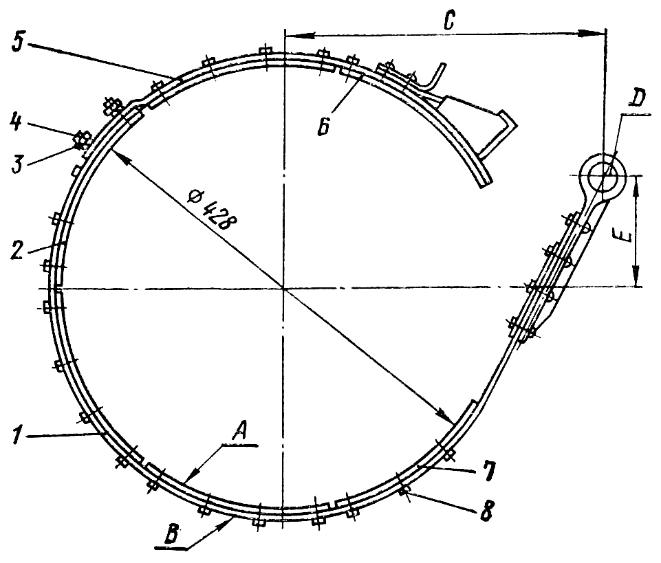 Лента тормозная Лента тормозная