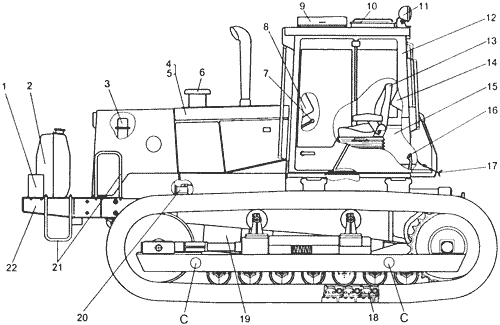 Общий вид трактора Т10Б. 0122