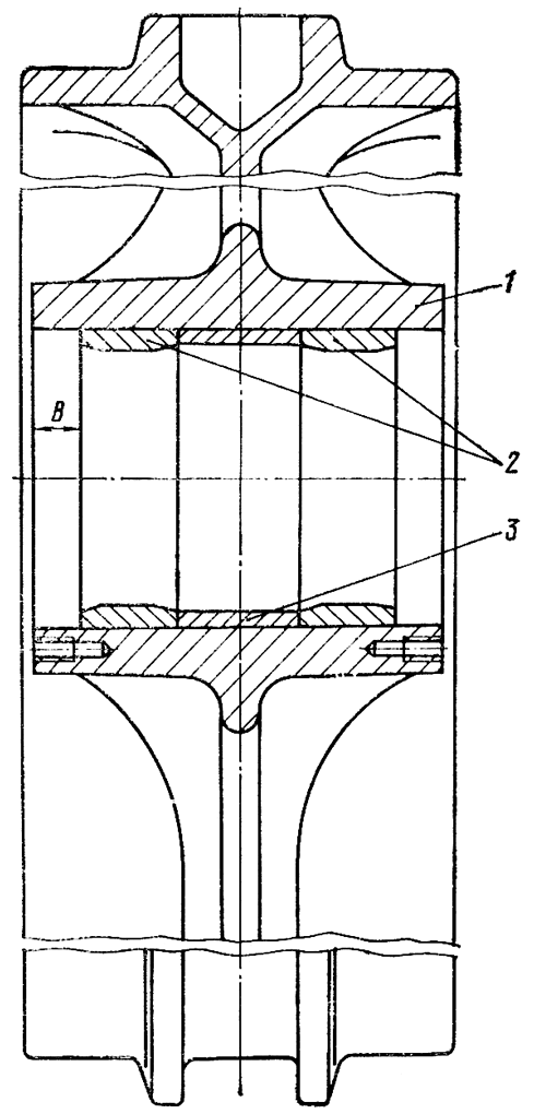 Натяжное колесо с наружными кольцами роликоподшипников Натяжное колесо с наружными кольцами роликоподшипников