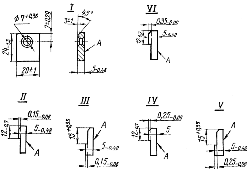Направляющие пластины рейки Направляющие пластины рейки
